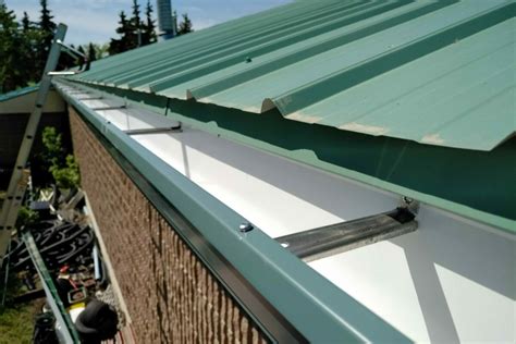 metal roof gutter strap installation